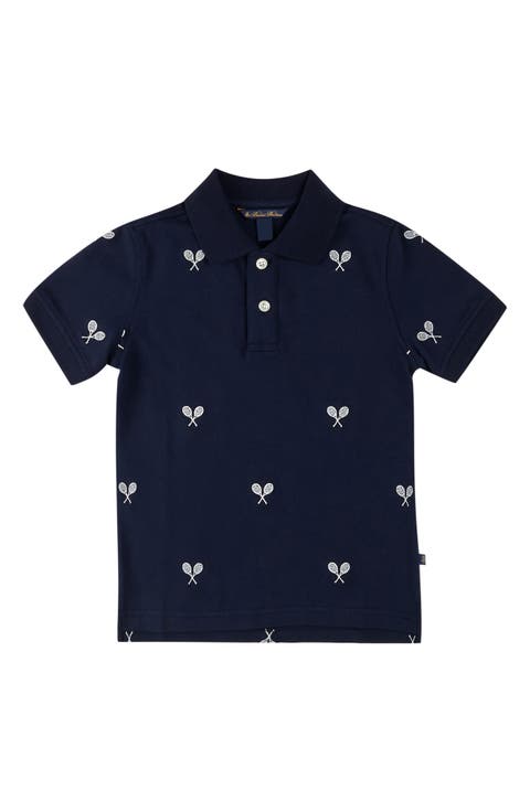 Kids' Tennis Embroidered Cotton Polo (Little Kid & Big Kid)