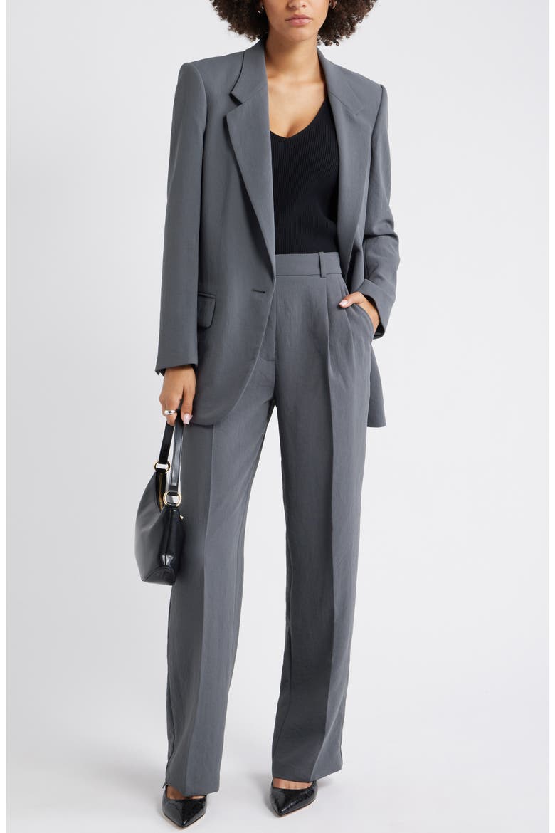 Curator Crepe Trousers, Alternate, color, GREY MAGNET