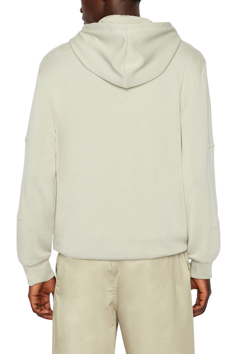 Armani Exchange Embossed Logo Fleece Hoodie, Alternate, color, 