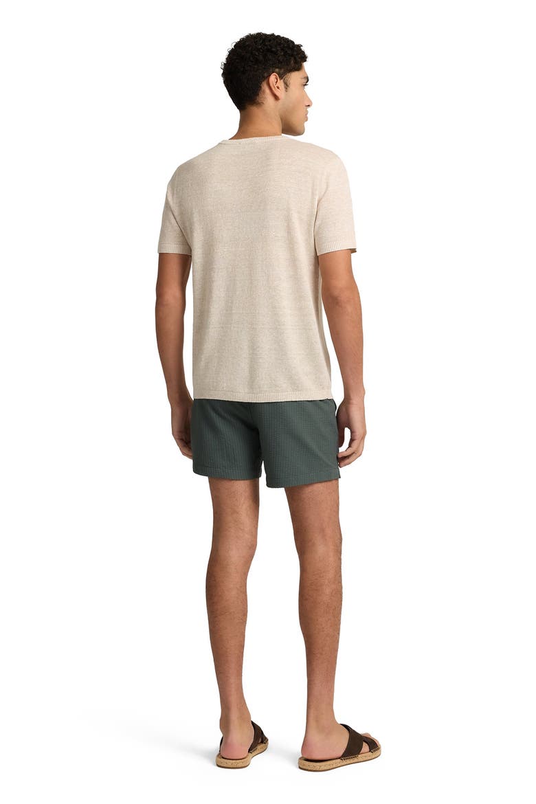 Calder Side Elastic 4"  Swim Trunk, Alternate, color, SOFT OLIVE