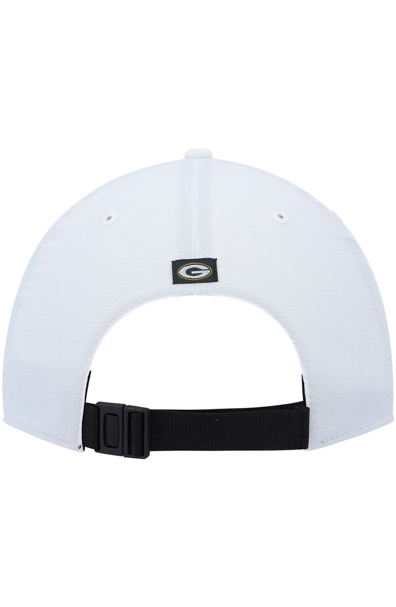 '47 Men's '47 White Green Bay Packers Hitch Stars and Stripes Trucker Adjustable Hat, Alternate, color,