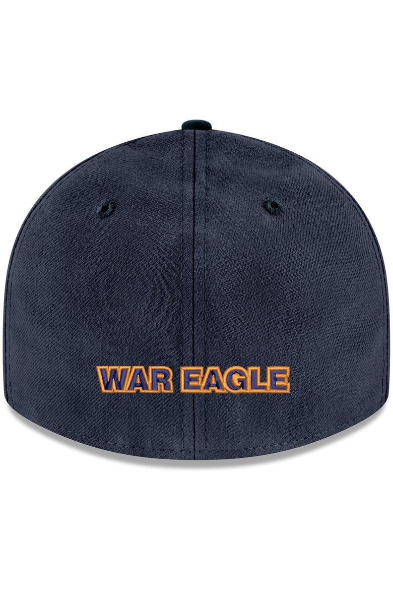 Men's New Era Navy Auburn Tigers Throwback Logo Basic Low Profile 59FIFTY Fitted Hat, Alternate, color, NAVY
