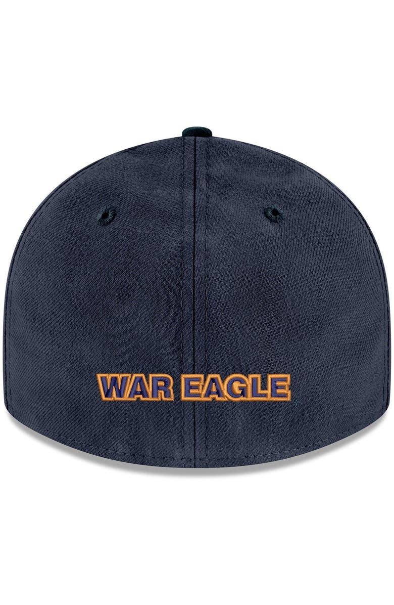 New Era Men's New Era Navy Auburn Tigers Throwback Logo Basic Low Profile 59FIFTY Fitted Hat, Alternate, color,