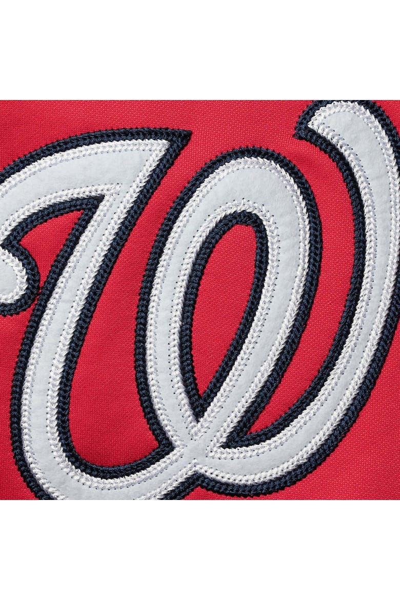 Men's Stitches Red/Navy Washington Nationals Team Full-Zip Hoodie, Alternate, color, Red
