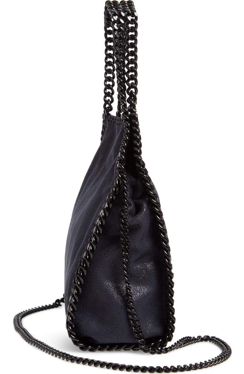 Stella McCartney Mini Falabella Shaggy Deer Faux Leather Tote, Alternate, color,