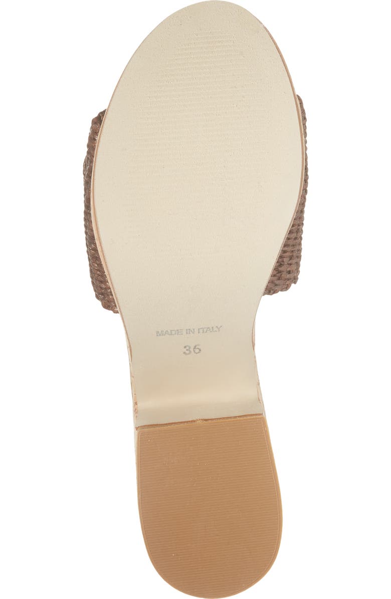 Chocolat Blu Gani Platform Slide Sandal, Alternate, color, Brown Raffia