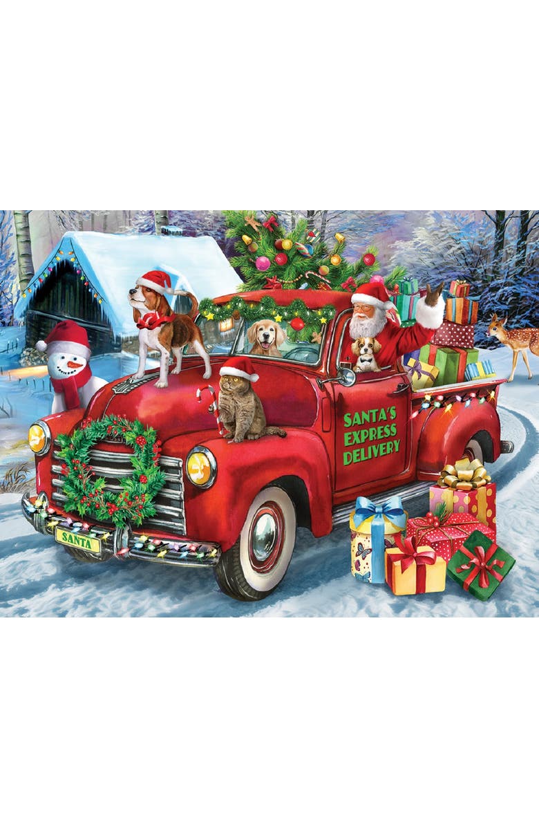 Sunsout Santa's Delivery Truck 300 piece Jigsaw Puzzle for Adults, Alternate, color, Multicolor