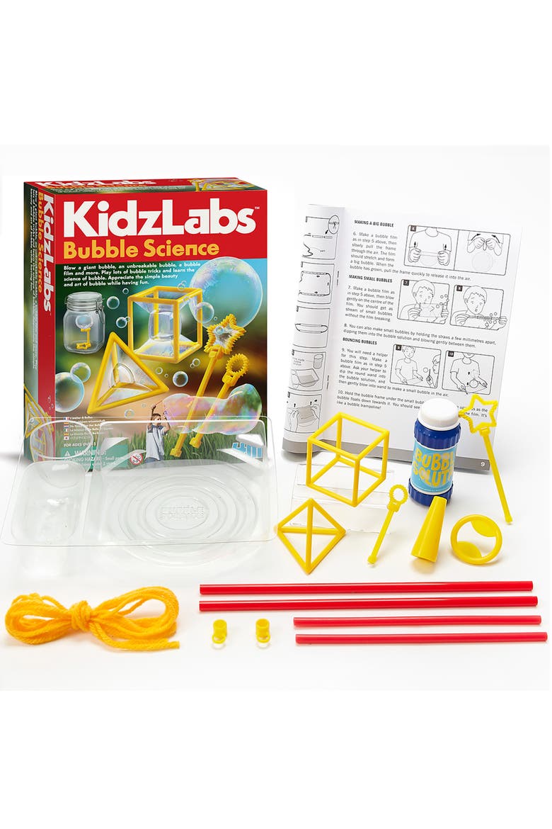 KidzLabs, Bubble Science, DIY Experiment Kit, Create Solutions, Kids 5+, Alternate, color, Multicolored