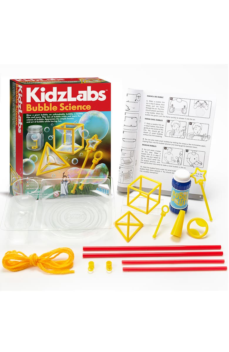 4M KidzLabs, Bubble Science, DIY Experiment Kit, Create Solutions, Kids 5+, Alternate, color, Multicolored