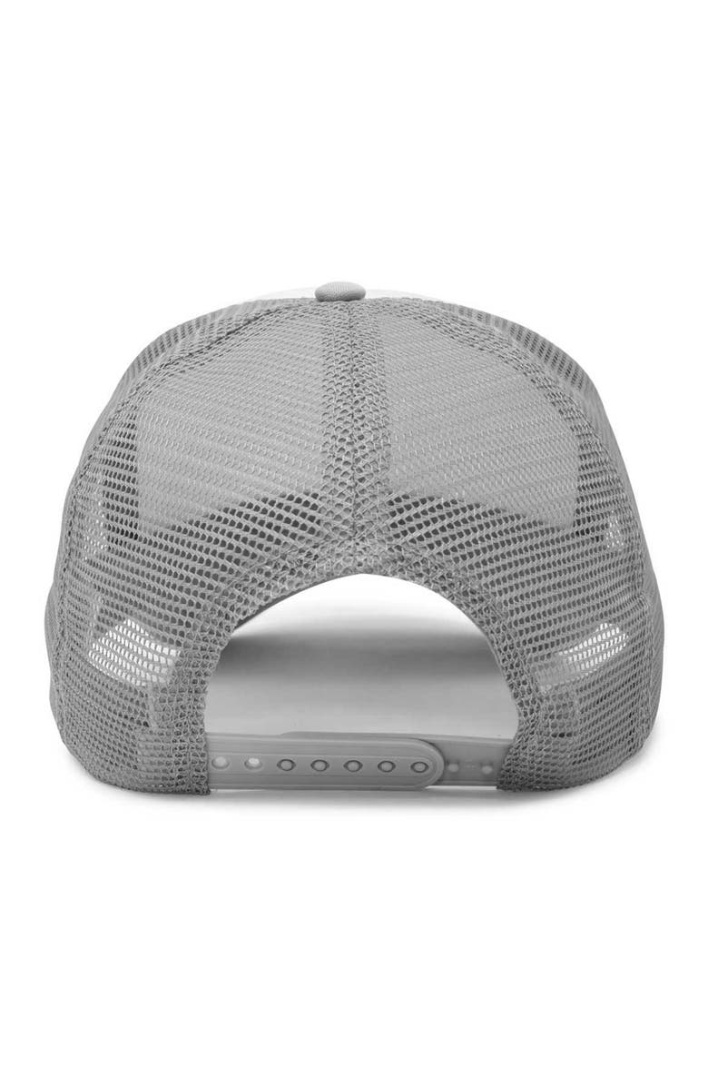 Dalix Sunny Days Snapback Trucker Hat, Alternate, color, Light Gray White