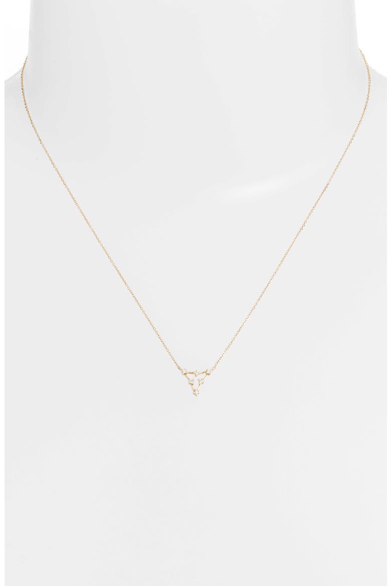 Designs Ava Bea Triangle Necklace, Alternate, color, YELLOW GOLD