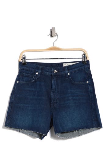 Rag & Bone High Waist Denim Cutoff Shorts In Blue
