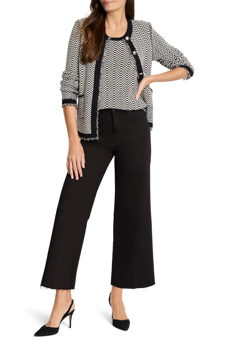 Opposites Attract Cardigan, Alternate, color, BLACK MIX