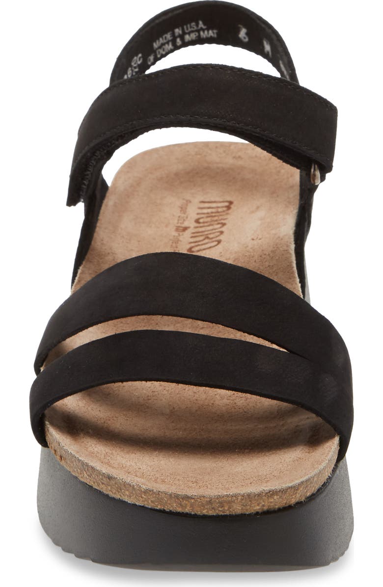 Munro Juniper Sandal, Alternate, color, Black Nubuck