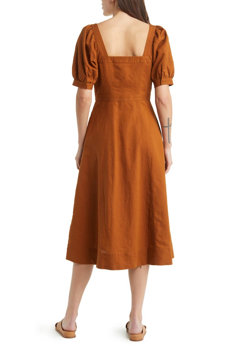 Layton Midi Slipdress, Alternate, color, WARM COFFEE