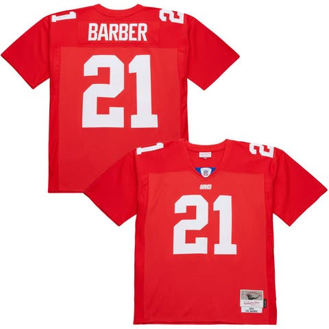 Men's Mitchell & Ness Tiki Barber Red New York Giants 2004 Legacy Replica Jersey