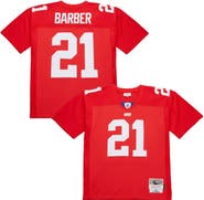 Mitchell & Ness Men's Mitchell & Ness Tiki Barber Red New York Giants 2004 Legacy Replica Jersey