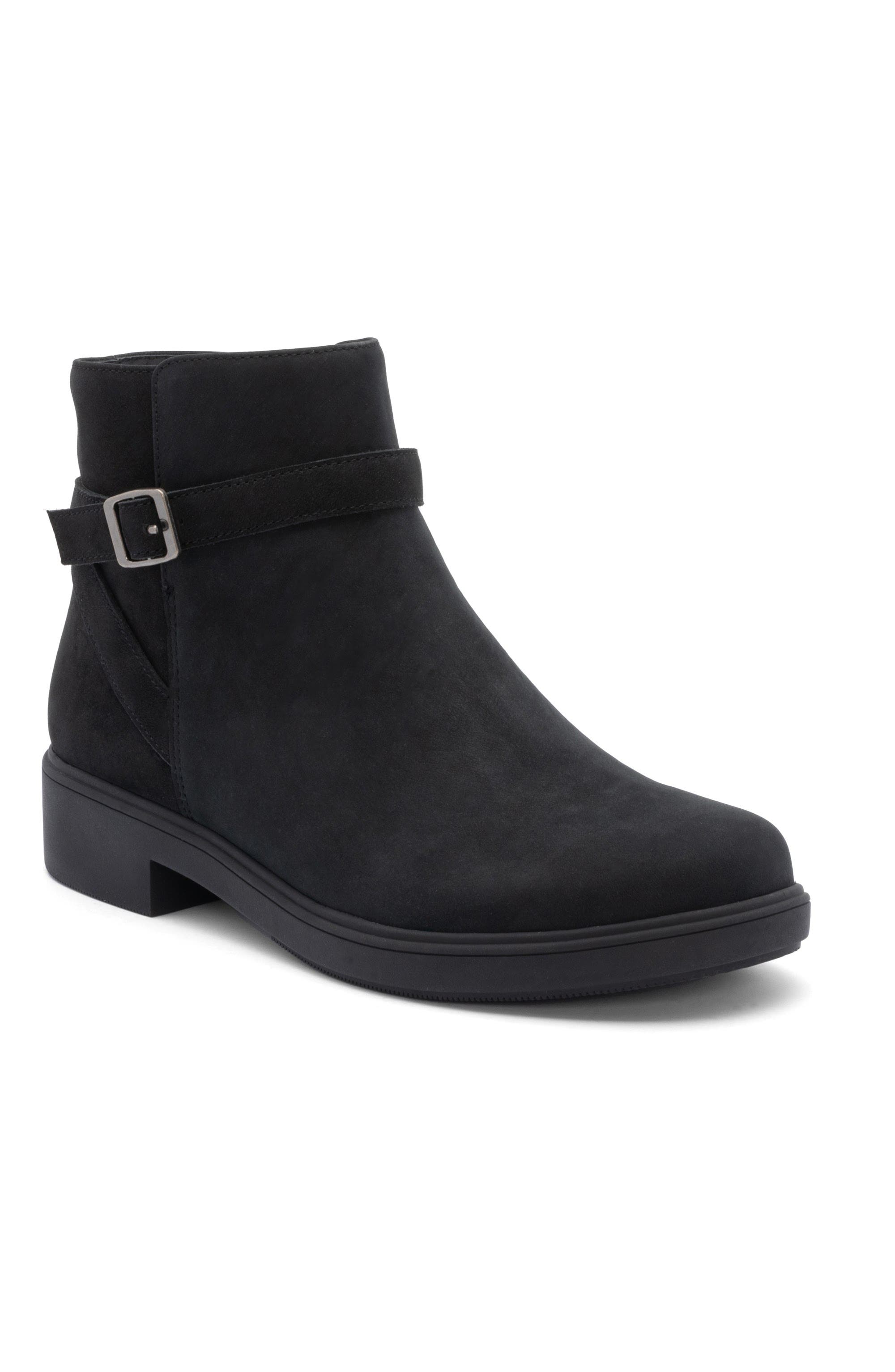 ABEO Compass Buckle Boot, Main, color, Black Nubuck - Metatarsal