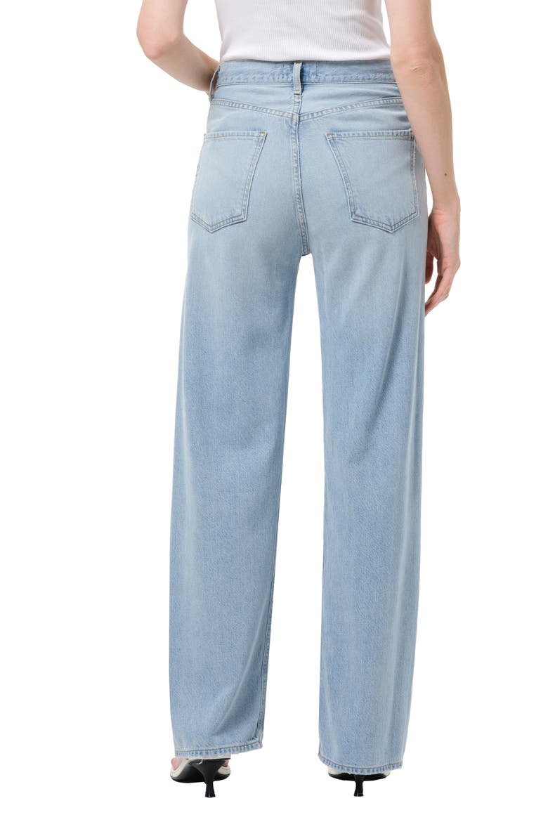 Ren High Waist Wide Leg Jeans, Alternate, color, MEMORY LIGHT INDIGO