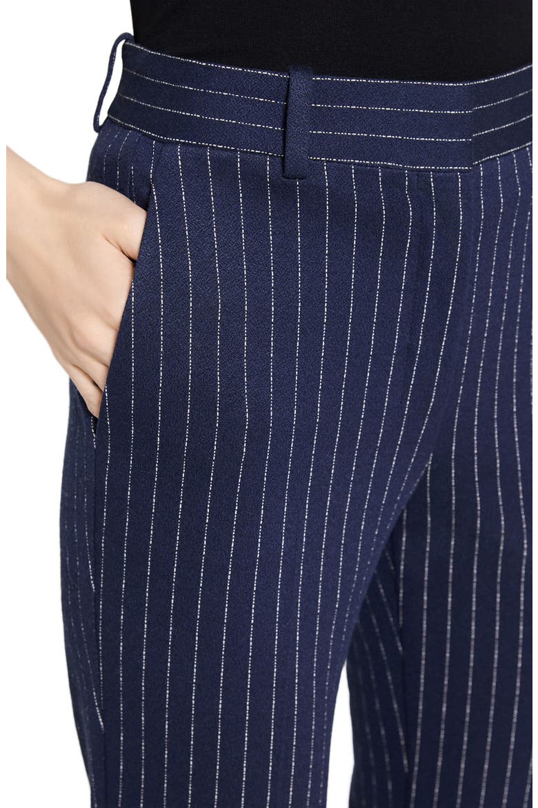 Pinstripe Slim Fit Pants, Alternate, color, NAVY MULTI
