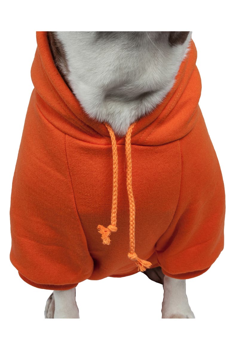 Fashion Plush Cotton Hoodie - X-Small, Alternate, color, ORANGE