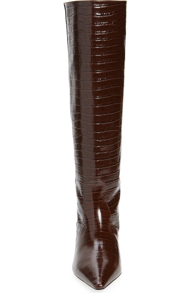 Stuart Weitzman Naomi 50 Boot, Alternate, color, Walnut Embossed Leather