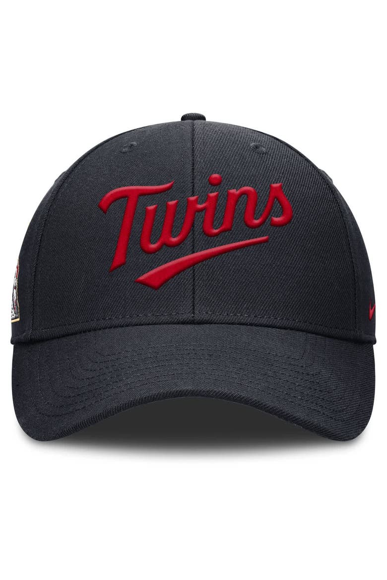 Men's Nike Navy Minnesota Twins Rise Gaberdine Adjustable Hat, Alternate, color, Navy