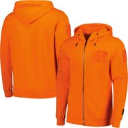 PRO STANDARD Men's Pro Standard Orange Cincinnati Bengals Triple Tonal Full-Zip Hoodie