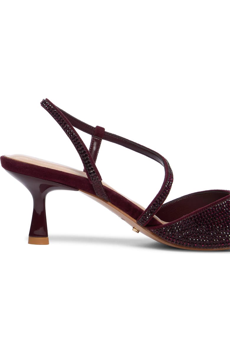 Dune London Competitive Slingback Pointed Toe Pump, Alternate, color, Burgundy