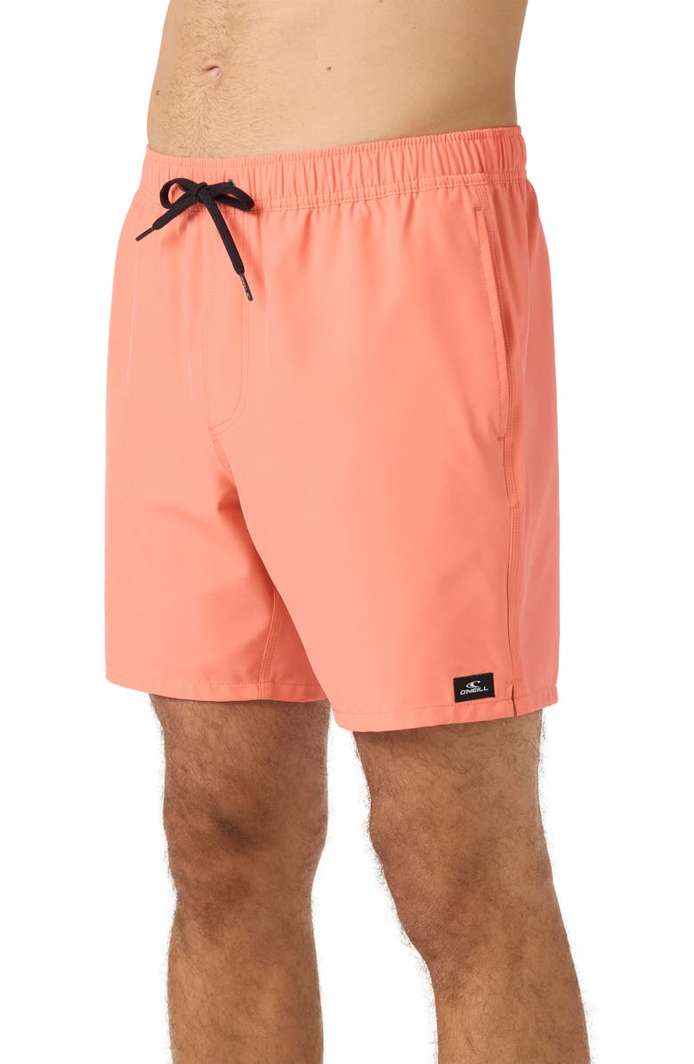 O'Neill Lennox Hermosa Swim Trunks, Alternate, color, Peach Echo