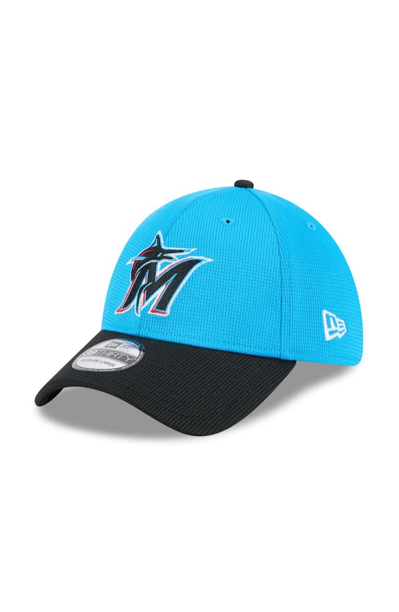 New Era Men's New Era  Blue/Black Miami Marlins 2025 Spring Training 39THIRTY Flex Hat, Alternate, color, 
