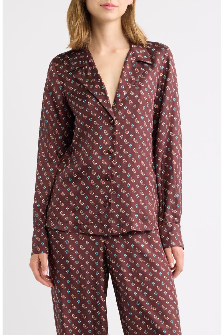 Dorsia Silk Blend Top, Main, color, DEAUVILLE PAISLEY