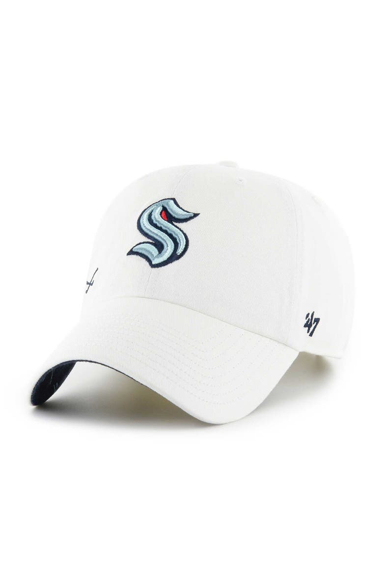 '47 Women's '47 White Seattle Kraken Confetti Clean Up Adjustable Hat, Alternate, color, 