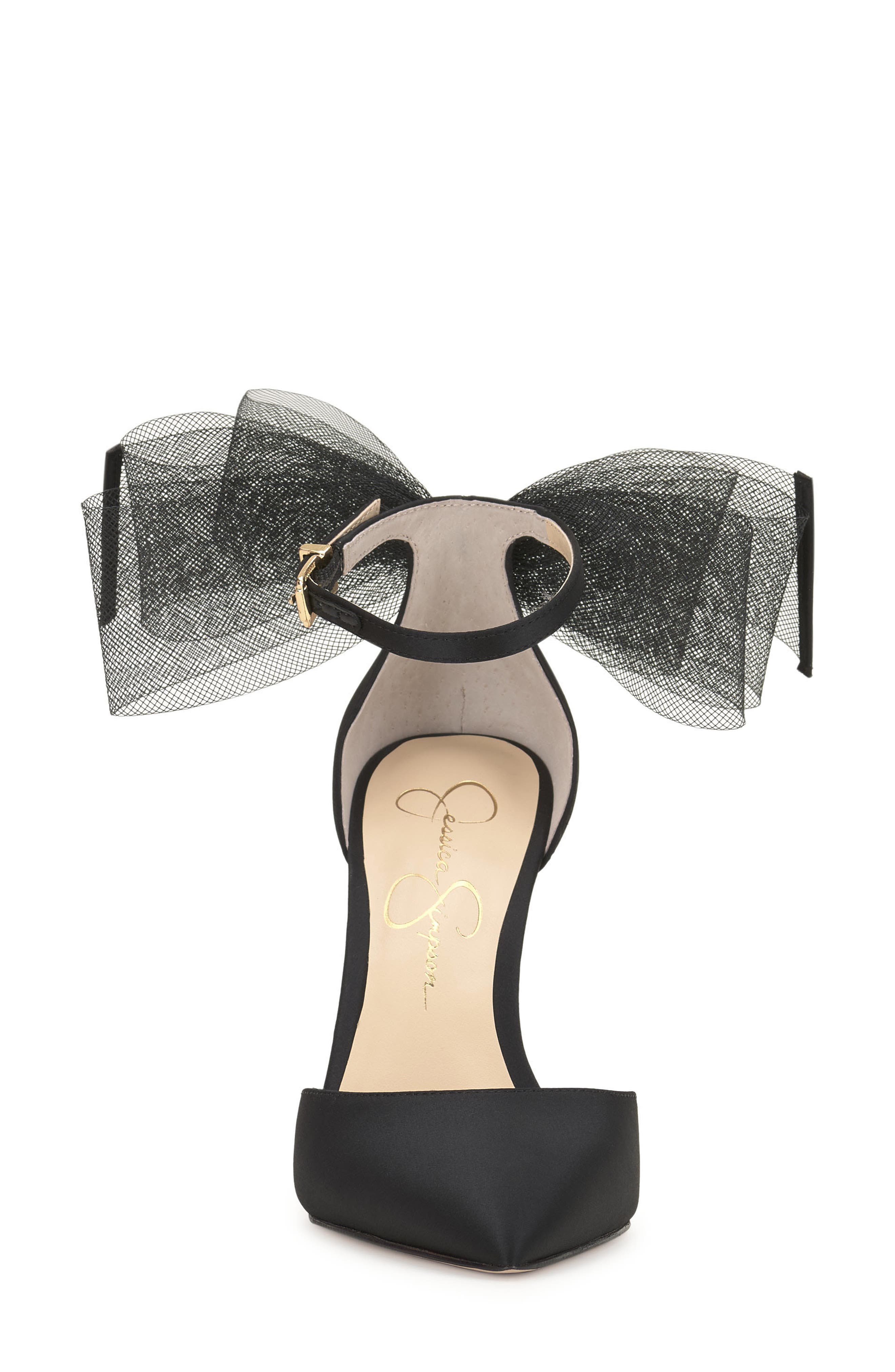 Jessica Simpson Phindies Ankle Strap Pointed Toe Pump, Alternate, color, Black