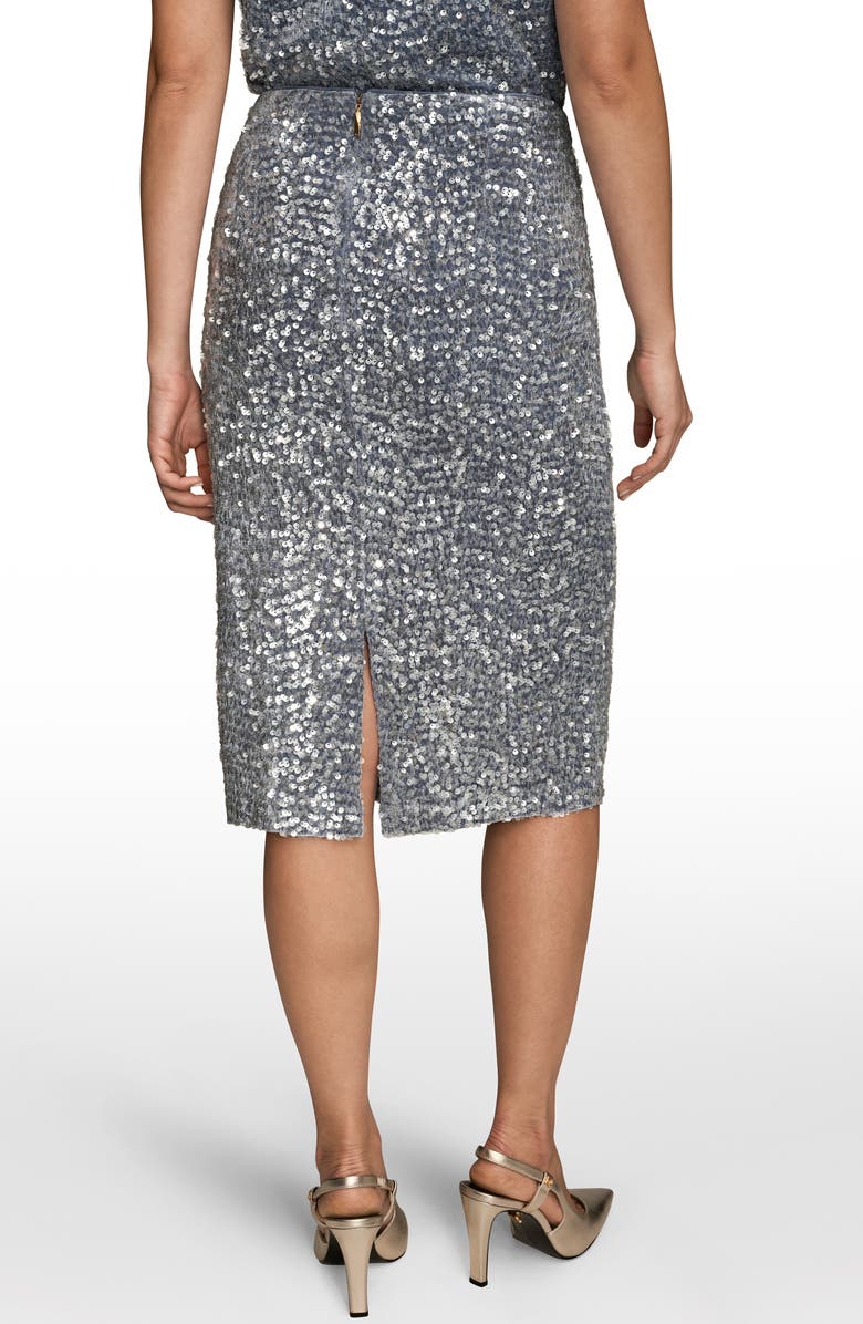 Donna Karan New York Sequin Pencil Skirt, Alternate, color, Tempest