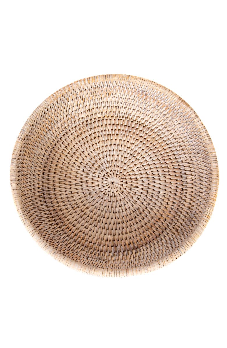 Artifacts Trading Company<sup>™</sup> Artifacts Rattan Rattan Everything Bowl, Alternate, color, White Wash