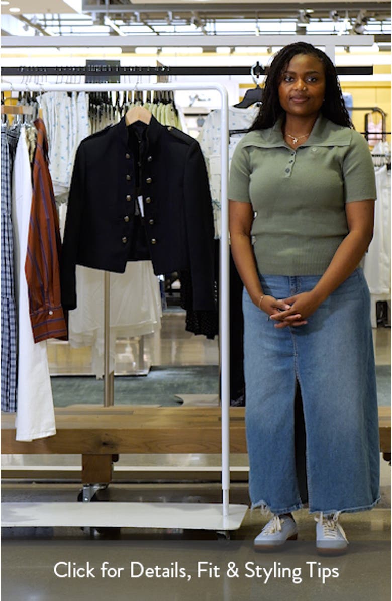 Betsy Virgin Wool Military Jacket, sales video thumbnail