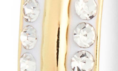 Nordstrom Rack Set Of 2 Cubic Zirconia Ball & Huggie Hoop Earrings In Clear- Gold