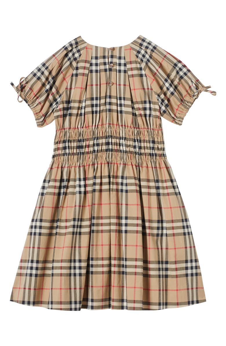 Burberry Joyce Archive Smocked Dress, Alternate, color, 