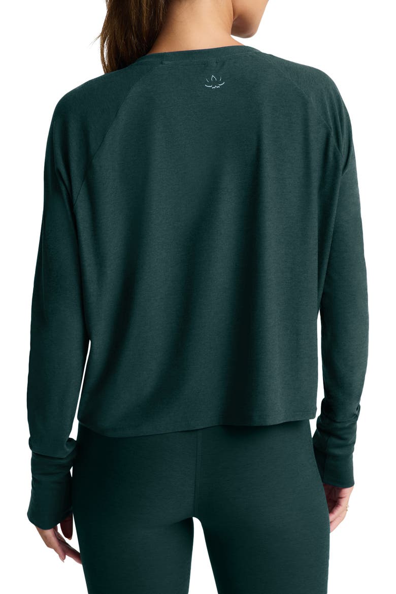 Featherweight Long Sleeve T-Shirt, Alternate, color, DARK IVY HEATHER