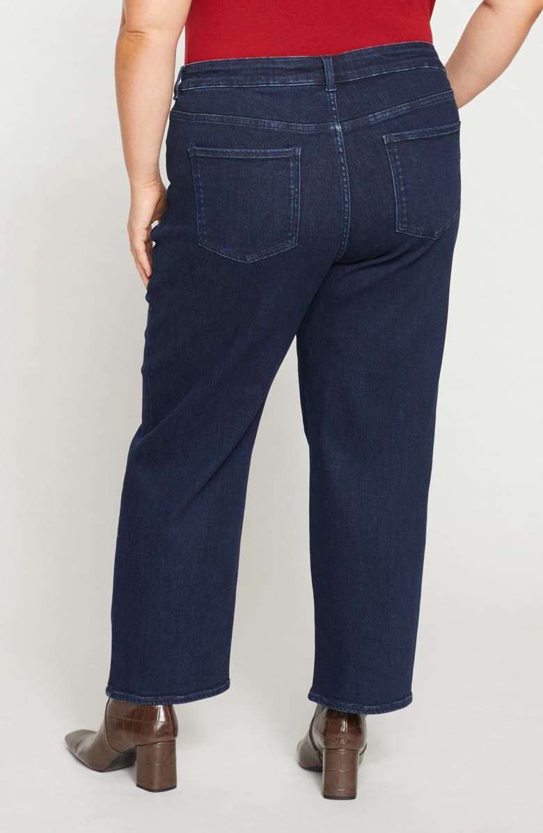 Universal Standard Etta High Waist Ankle Straight Leg Jeans, Alternate, color, Dark Indigo Blue