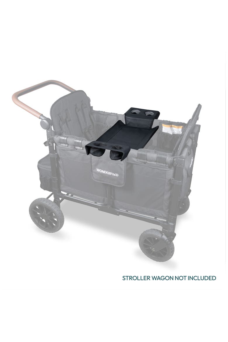 Flex Snack Tray for W4 Stroller Wagon, Alternate, color, BLACK