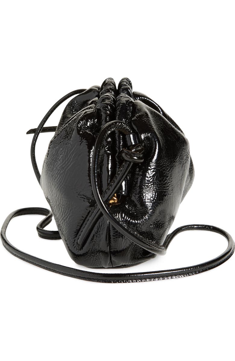 Mansur Gavriel Mini Cloud Leather Clutch, Alternate, color, Black Flamma