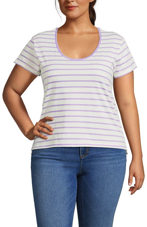 Supima Cotton Short Sleeve Scoop Neck Tee
