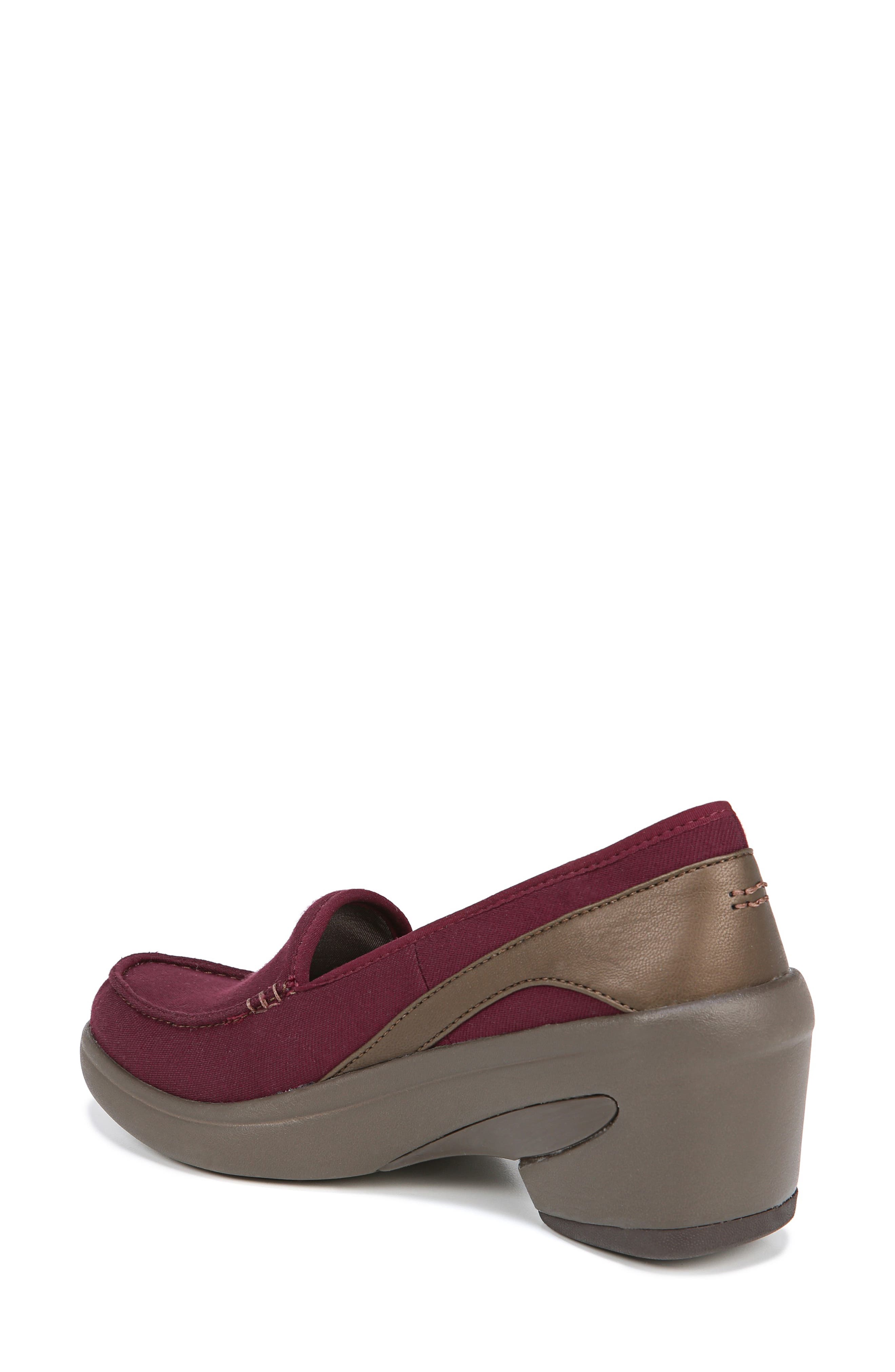 Empress Pump, Alternate, color, DARK RED FABRIC