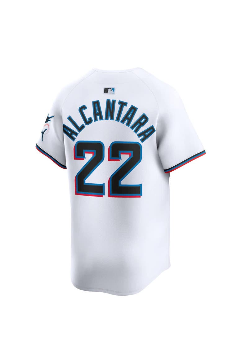 Men's Nike Sandy Alcantara White Miami Marlins Home Limited Player Jersey, Alternate, color, White