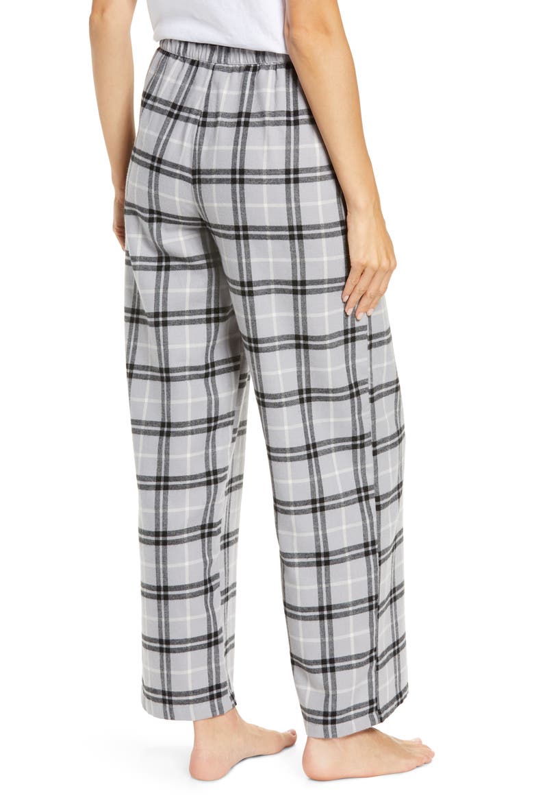 Flannel Pajama Pants, Alternate, color, GREY SLEET LAWSON PLAID