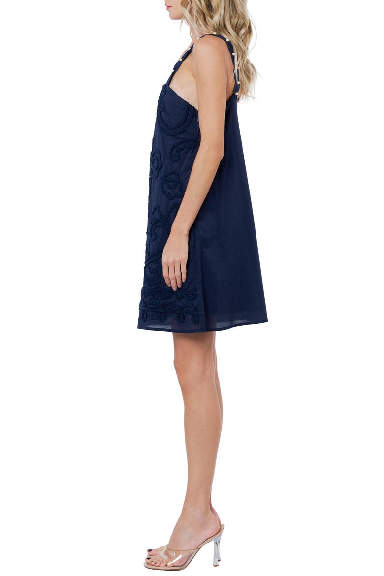 Harper Soutache Minidress, Alternate, color, NAVY