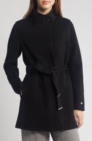 [EENK] / ☆ ZUFFIEA Fluffy Funnel Neck Coat / Black ZUFFIEA Fluffy Funnel Neck Coat - Black : EENK SHOP
