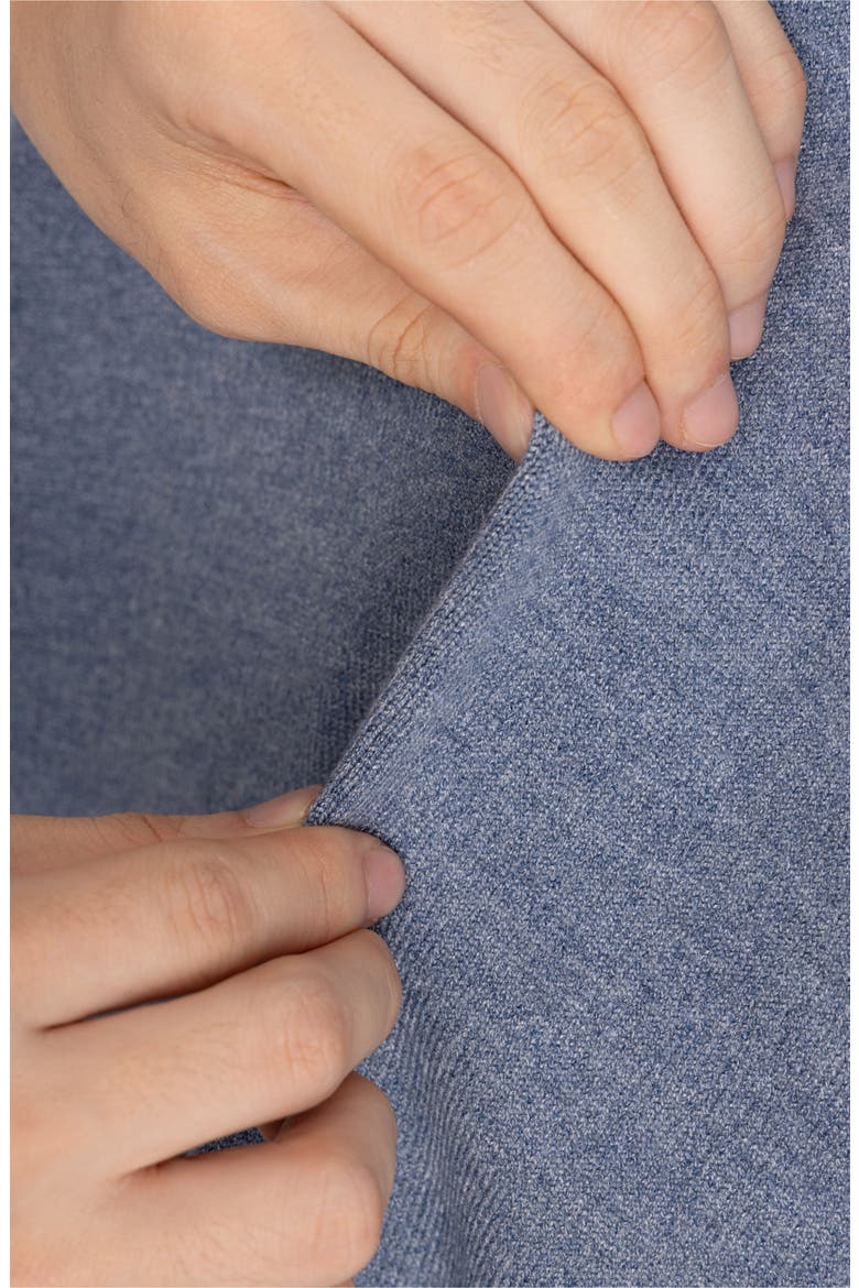 Kids' Basic V-Neck Sweater, Alternate, color, HEATHER SLATE